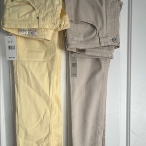 Ag Adriano Goldschmied Pastel Yellow Womens Jeans